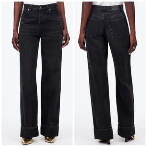 MADEWELL Low Slung Baggy Jeans - Black‎ 27 NWT